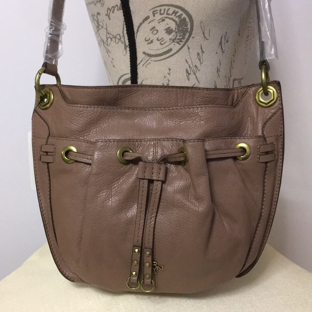 OrYANY Celine Italian Leather Crossbody Bag in Truffle